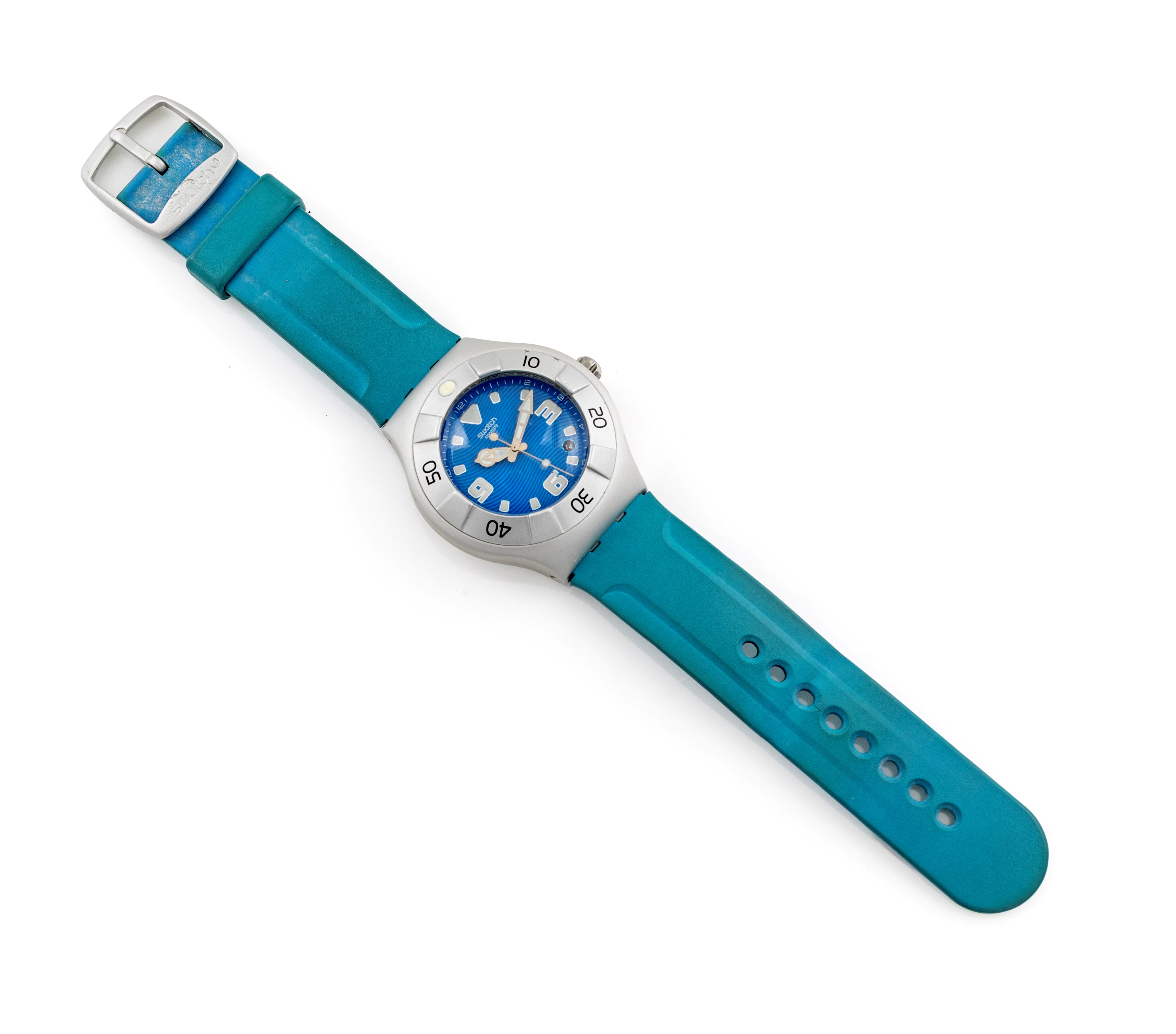 Swatch, Irony Scuba 200 Aluminium — orologio da polso al quarzo con datario
