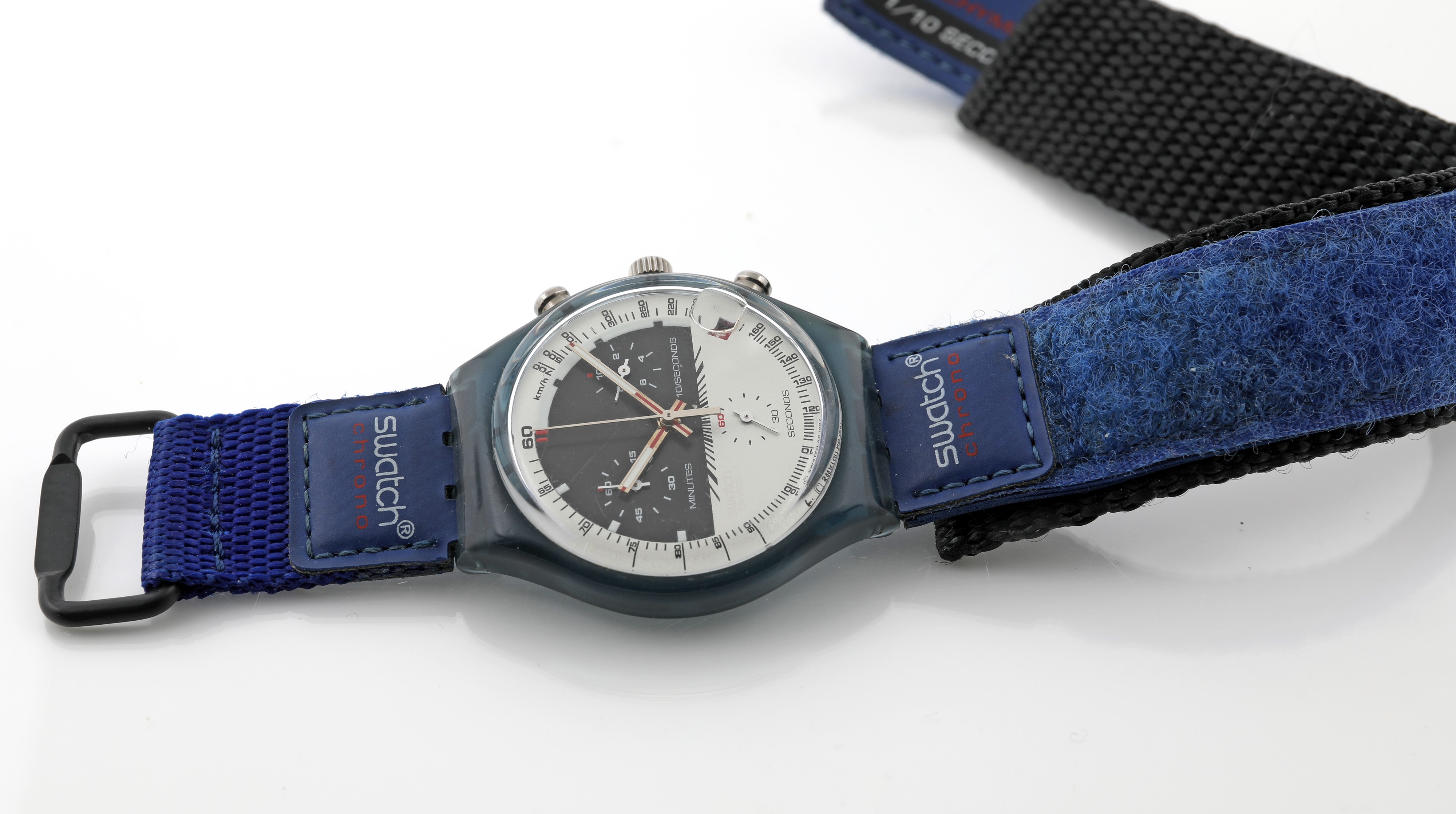 Swatch, Chrono Velocità SCN405, orologio da polso al quarzo cronografo con datario