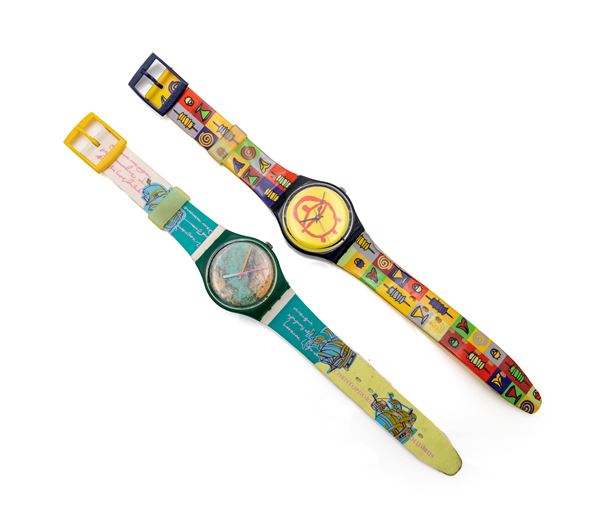 Swatch Irony - Orologio da polso al quarzo da uomo in acciaio con cinturino e fibbia originali