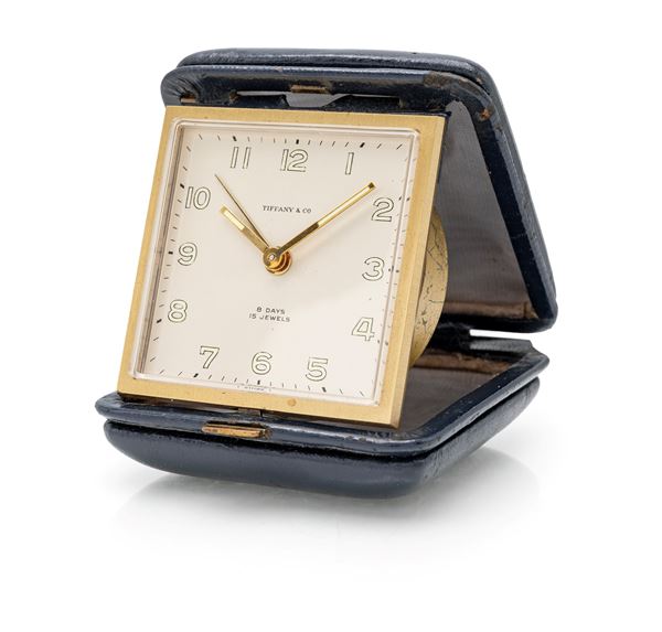 Tiffany & Co. 8 days - Orologio sveglia da viaggio a carica manuale 8 giorni in ottone