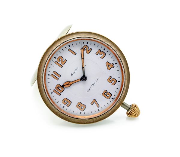 Tiffany & Co. 8 days - Orologio da automobile a carica manuale 8 giorni in metallo cromato