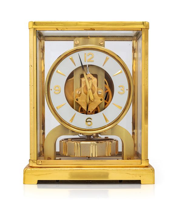 Jaeger Le Coultre Atmos (cal. 526-5) - Orologio pendola da tavolo a carica manuale scheletrato in ottone e vetro (Nr. seriale 370945)