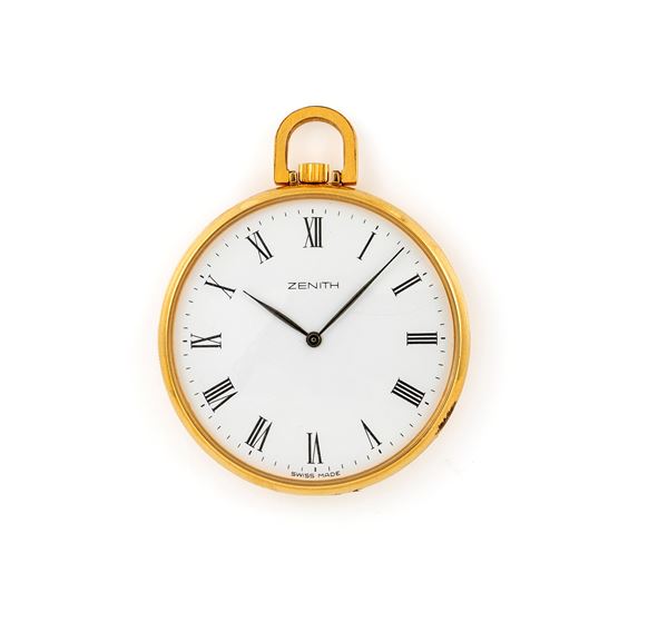Zenith 27.1990.305 (Cal. 80.5) - Orologio da tasca con scappamento ad ancora remontoir da uomo in metallo placcato in oro giallo 10M
