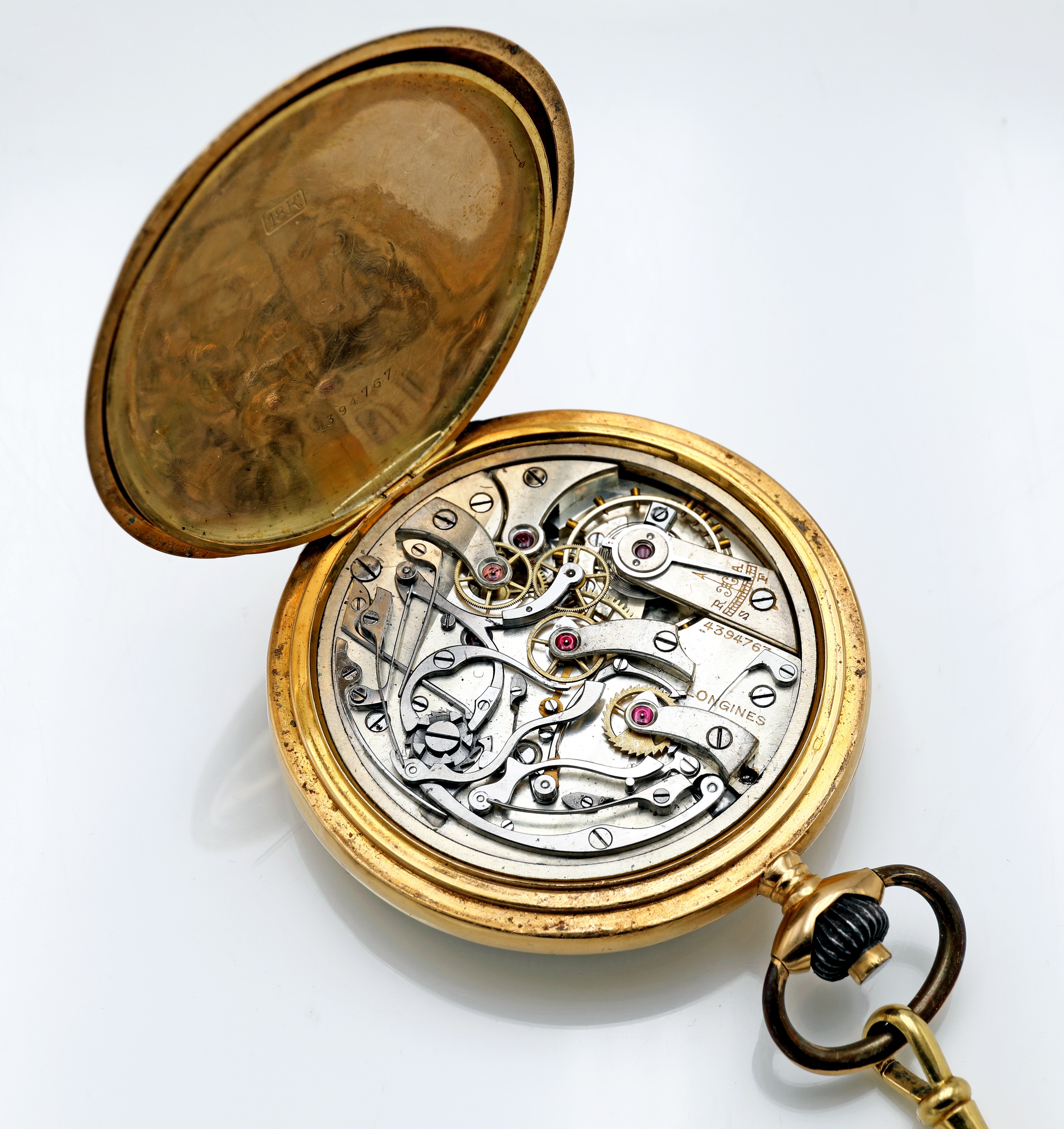 Longines, 7 Grand s Prix (Cal. 19.73N) – Orologio da tasca cronometro medicale monopulsante in or...