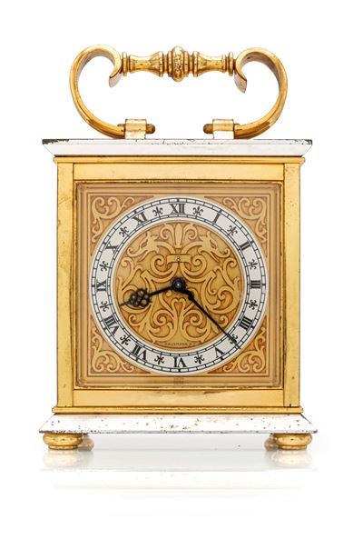 Hausmann & Co., Orologio da tavolo a carica manuale 8 giorni con suoneria ad ore e mezze