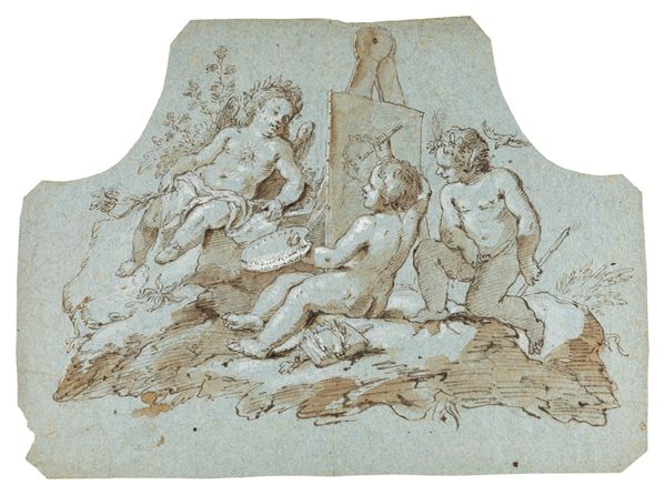 Scuola Veneta del XVII secolo - Allegoria della Pittura