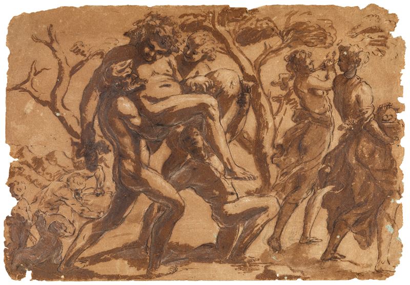 Girolamo Troppa - Studio per corteo bacchico