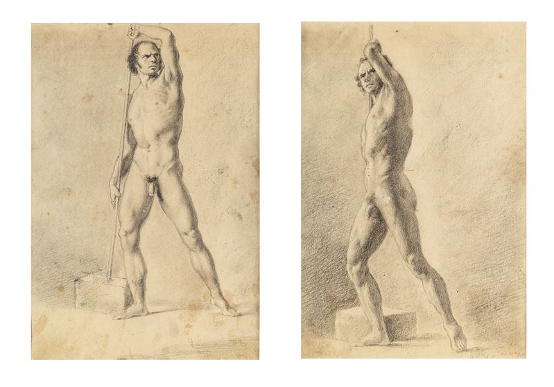 Pietro Benvenuti - Coppia di studi accademici