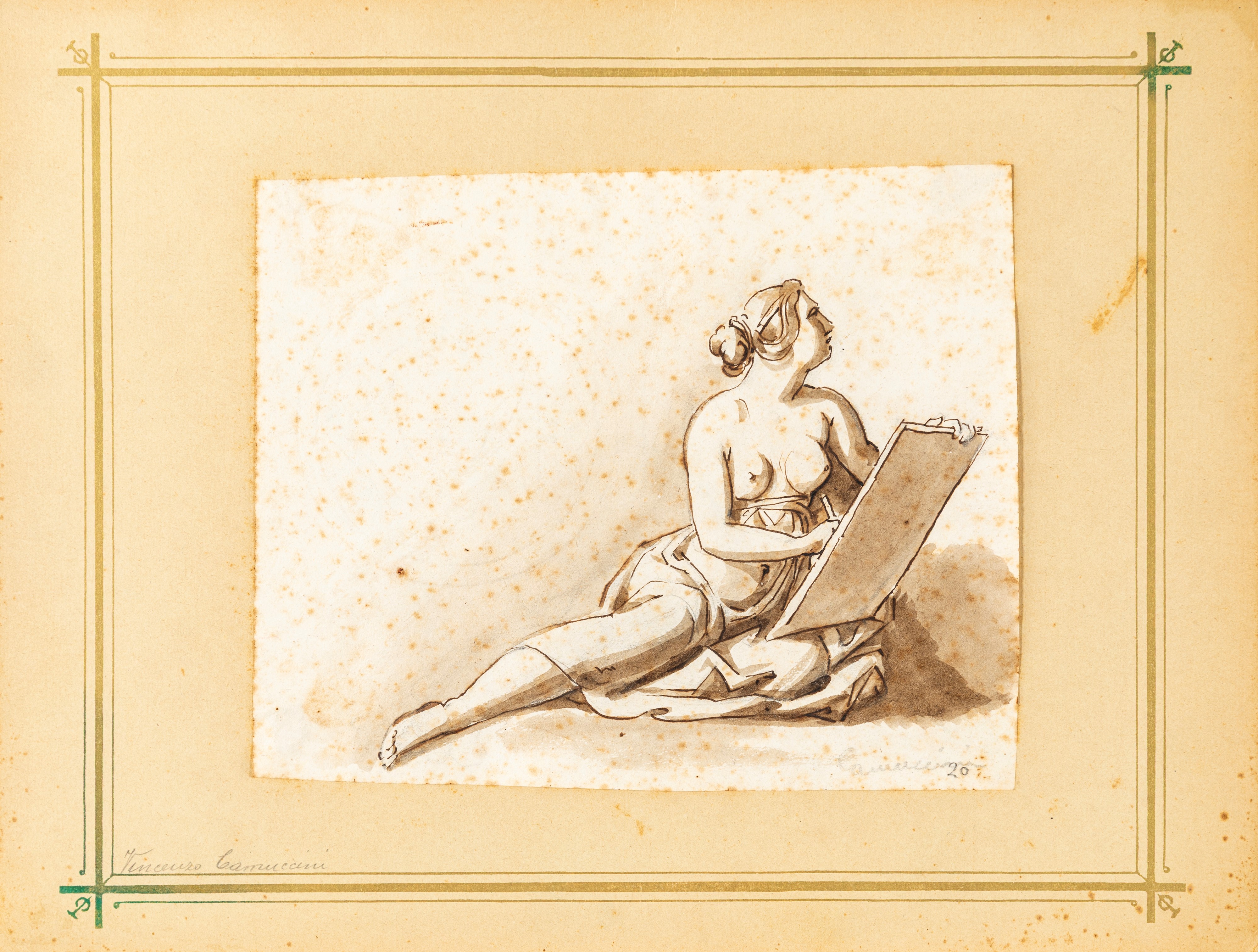 Scuola Neoclassica Italiana - Studio di figura femminile