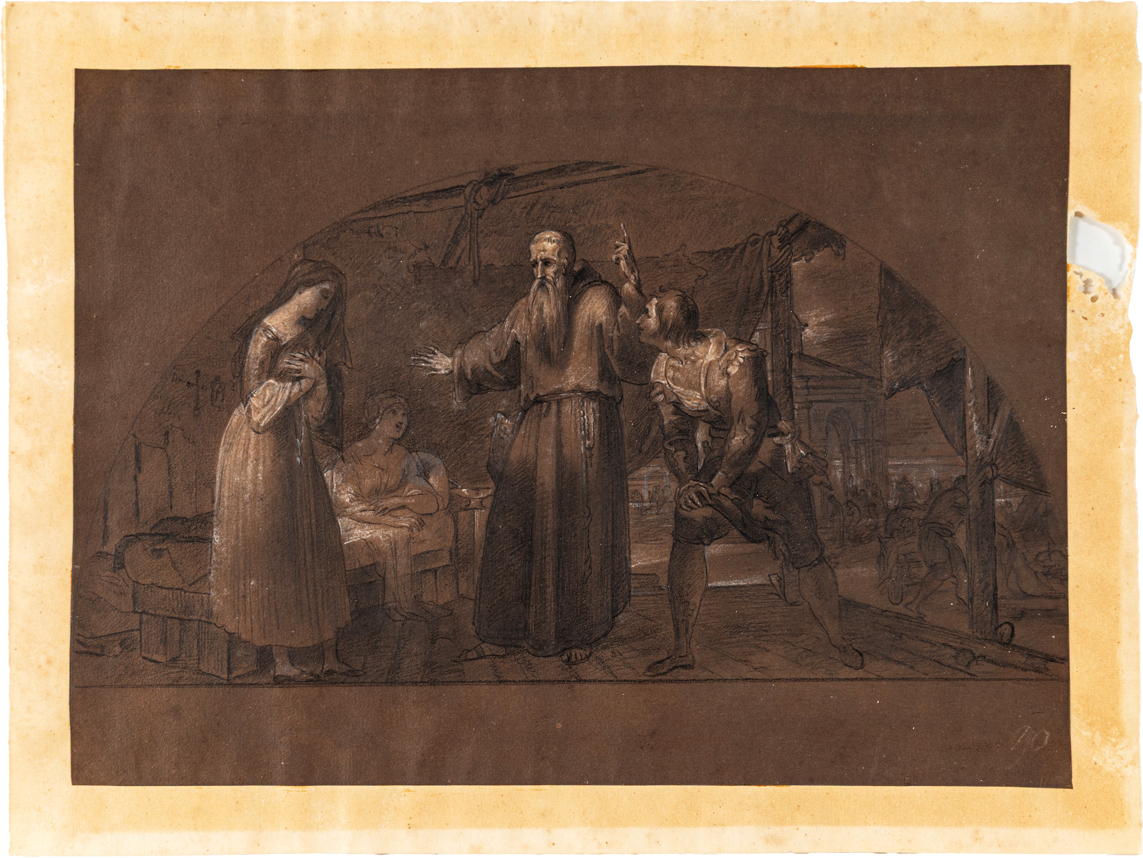 Nicola Cianfanelli - Studio per Lucia e fra Cristoforo al lazzaretto