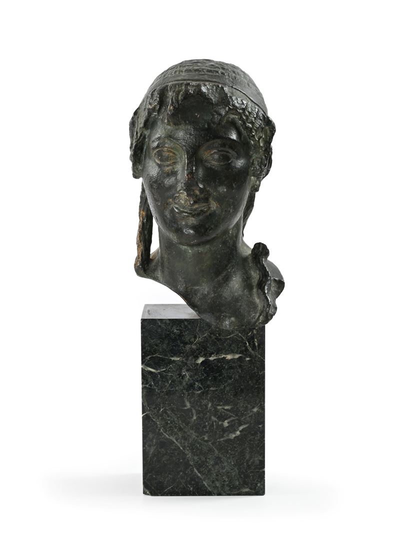 XIX secolo, Testa di Saffo in bronzo
