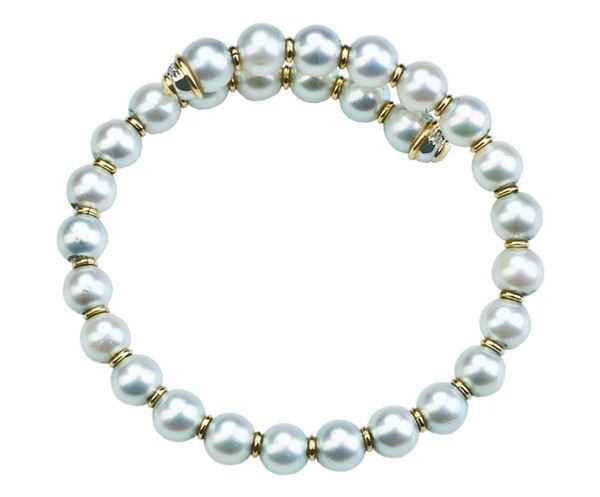 BRACCIALE DI PERLE RIGIDO