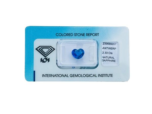 ZAFFIRO A CUORE NATURALE IGI