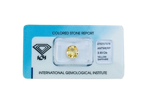 ZAFFIRO GIALLO NATURALE IGI