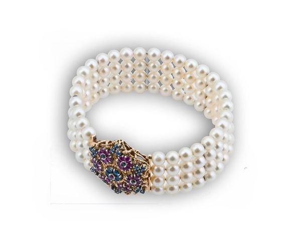 BRACCIALE CON PERLE GIAPPONESI