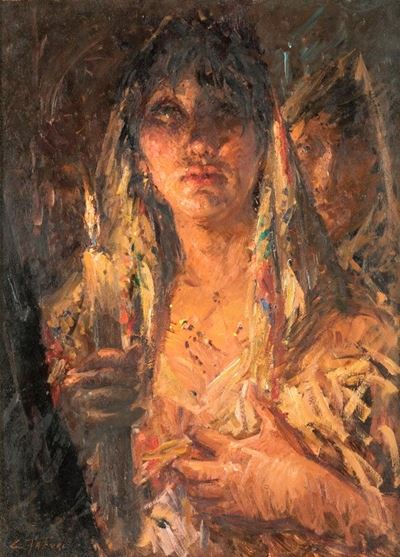 Donna Velata con Candela
