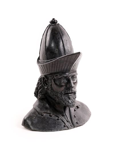 Busto di Giovanni VIII Paleologo, bronzo brunito