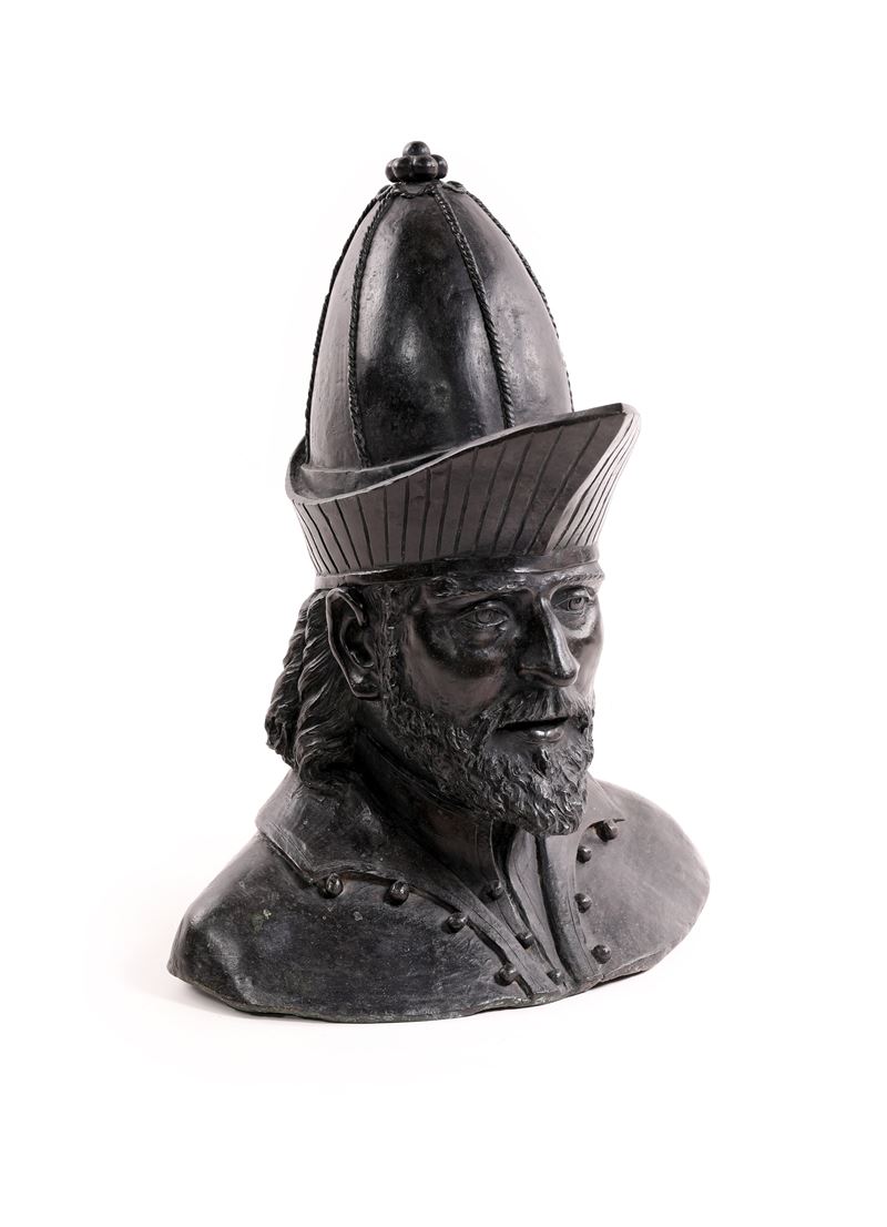 Antonio Averlino Detto il Filarete - Busto di Giovanni VIII Paleologo, bronzo brunito