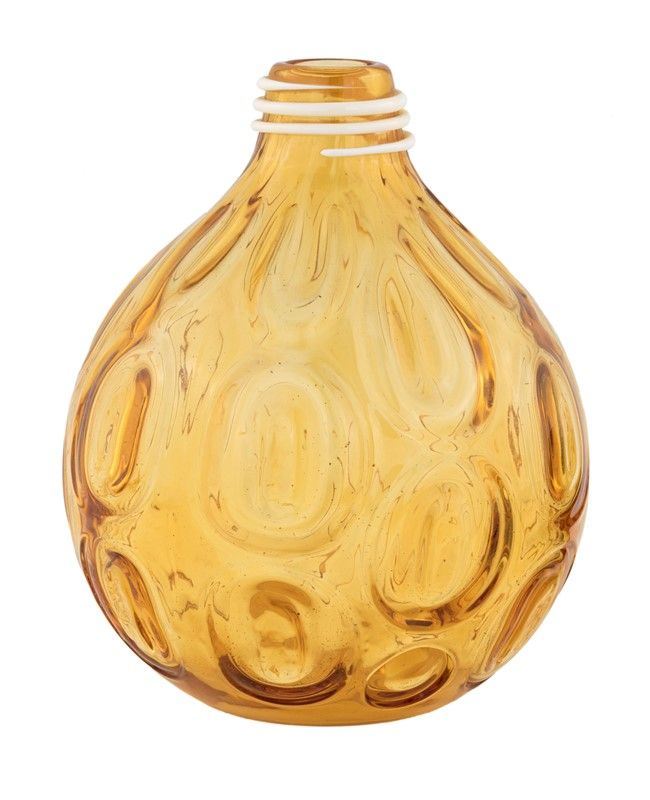Vaso Monofiore in Vetro Giallo, Venini 2004