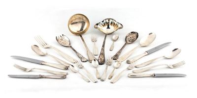 Lotto di Posateria in Argento