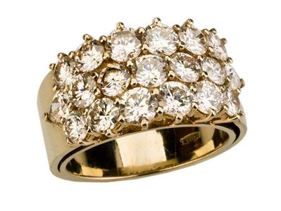 Anello a Fascia con Brillanti