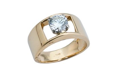 Anello Repossi in Oro Giallo con Brillante