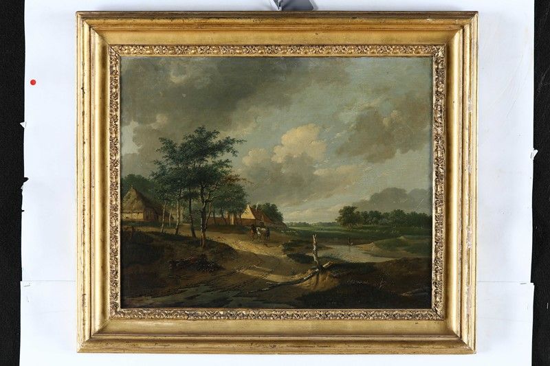 C. Be Cauwer (francia, XIX Secolo) - Paesaggio Campestre