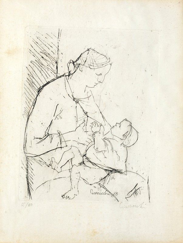 Arnoldo Ciarrocchi - Madre con Bambino