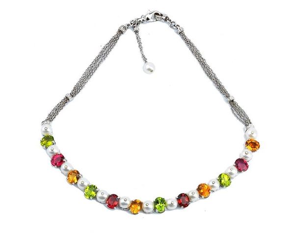 COLLIER IN ORO BIANCO ANSUINI