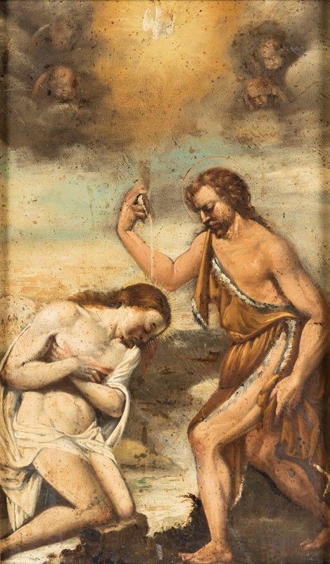 Scuola Veronese. XVII Secolo - Battesimo di Cristo