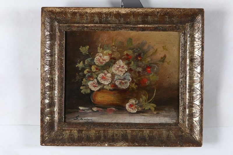 NATURA MORTA CON VASO DI FIORI