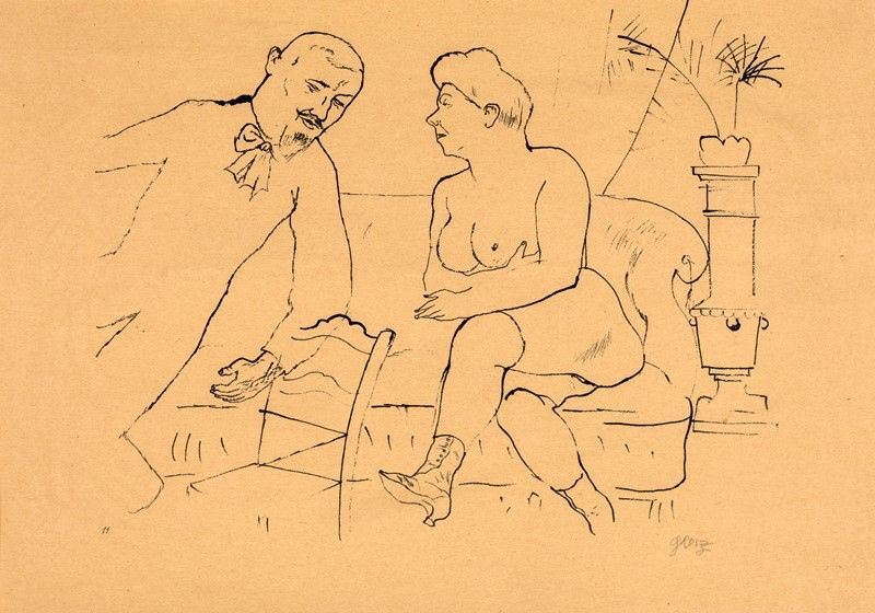 George Grosz - La Visita