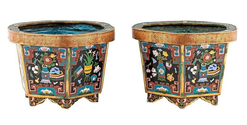 Coppia di Cachepots