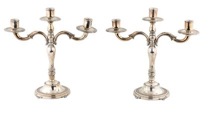 Coppia di Candelabri in Argento