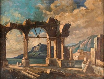 Paesaggio con Architettura