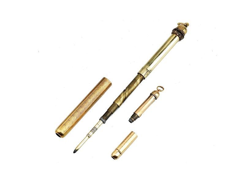 Lotto di Antiche Matite in Oro