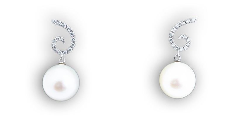 Orecchini con Perle e Brillanti