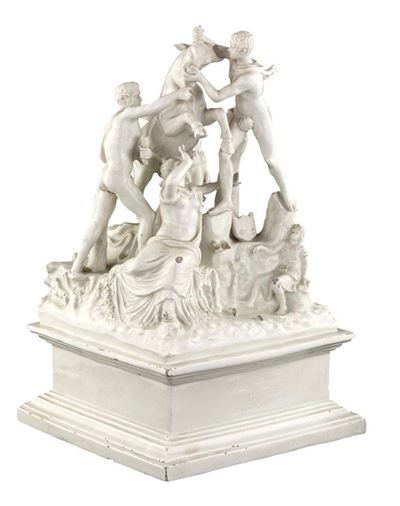 Gruppo in Maiolica Bianca