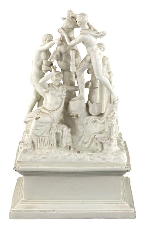 Gruppo in Maiolica Bianca