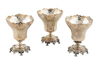 Tre Bicchieri in Argento