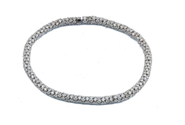 BRACCIALE IN ORO BIANCO E BRILLANTI