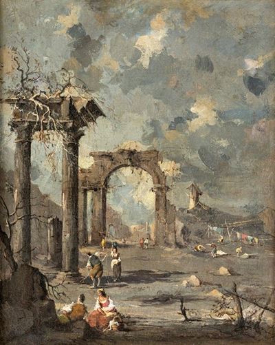 Capriccio Architettonico con Figure