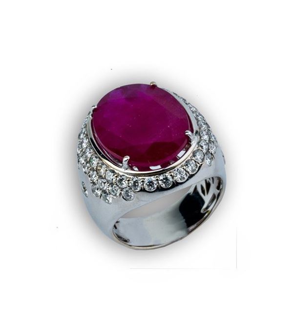 ANELLO IN ORO BIANCO