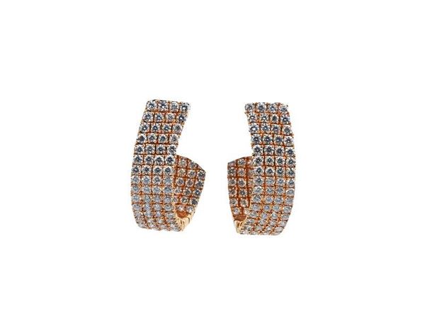 ORECCHINI IN ORO ROSA