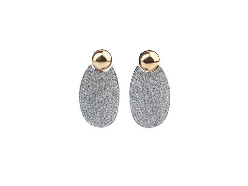 Orecchini in Oro Bianco e Rosa