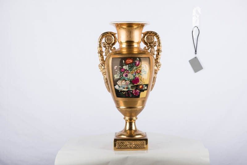 Vaso Impero in Porcellana, XIX Secolo