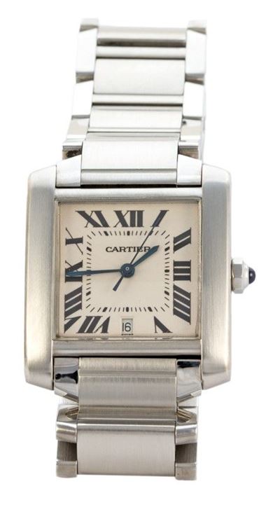 Cartier, Tank Francese in Acciaio, Ref.: 2302, Seriale: Cc798031