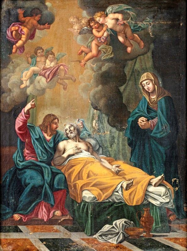 Scuola Meridionale del XVIII Secolo - Transito di San Giuseppe
