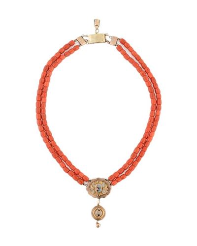 Collana di Due Fili di Corallo