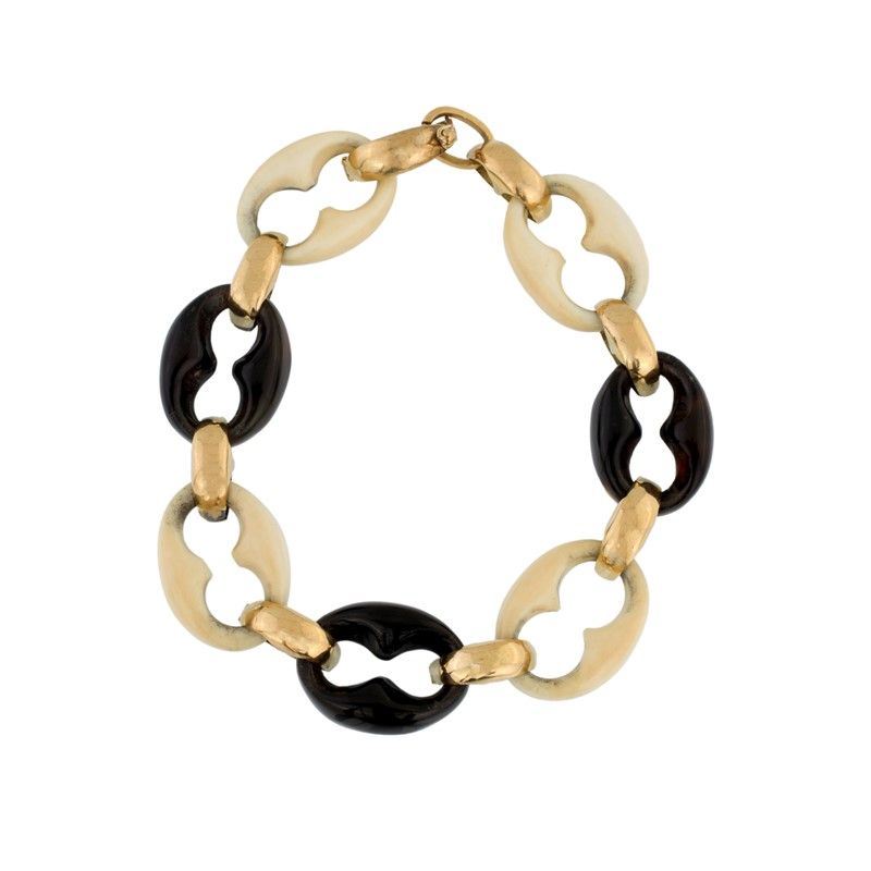 Bracciale in Oro Giallo e Avorio